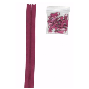 Wild Plum 4 yards of 16mm #4.5 Zipper Chain and 16 Ex-Large
