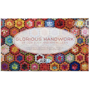 GLORIOUS HANDWORK by Liza Lucy & Kim McLeolors , Aurifil 80 wt tråd