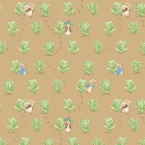 Peter Rabbit & Benjamin Bunny Lettuce Patch Tan