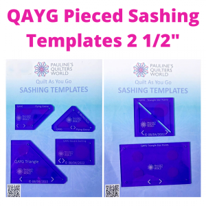 QAYG Pieced Sashing Templates 2 1/2″ Set