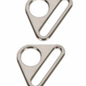 Triangle Ring Flat 1in Nickel Set of Two, Byannie
