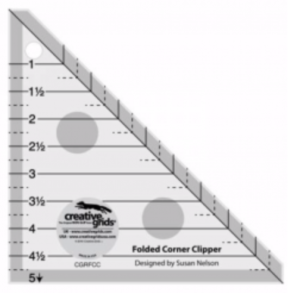 Folded Corner Clipper, Linjal fra Creative Grids