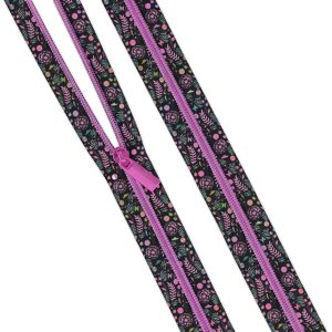 Tula Pink Prince Charming Deja Vu Collection: 3 Yards of #5 Zippers Dandelion