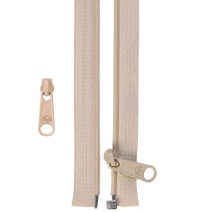 50in Separating Zipper and Extra Slide Natural